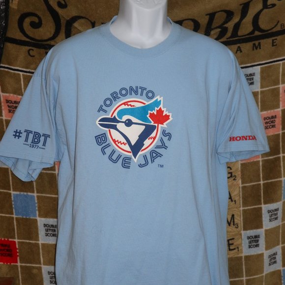 Toronto Blue Jays Throwback Thursday Classic Logo T-Shirt - Picture 1 of 4